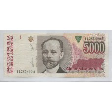 ARGENTINA COL. 720 BILLETE DE 5000 AUSTRALES